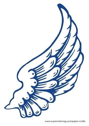 339x480 Angel Wings Template Download