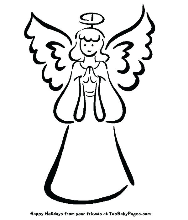 600x700 Christmas Angel Wings Template