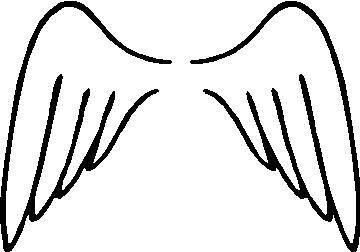 360x252 Outline Of Angel Wing Tattoos Angel Wings Clip Art, Angel