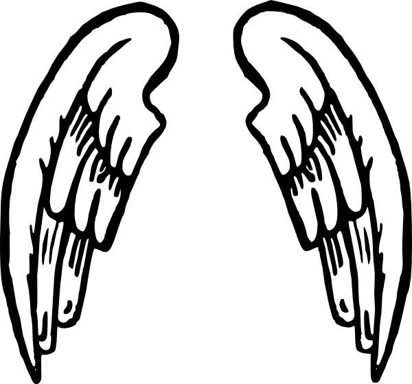600x560 Angel Wings Tattoo Clip Art Free Vector In Open Office Drawing