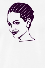 190x285 Best Selling Angelina Jolie Portrait Men's Premium T Shirt