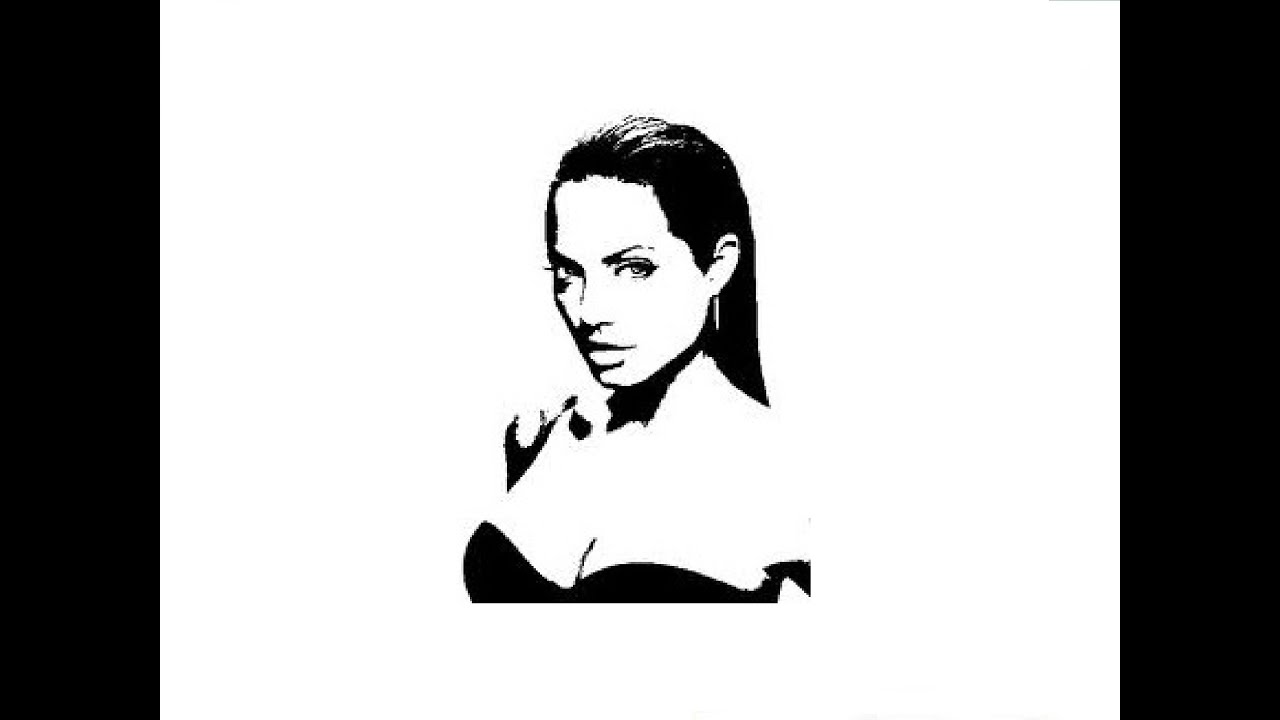 1280x720 Speed Drawing Angelina Jolie Bystroe Risovanie Andzhelina Dzholi