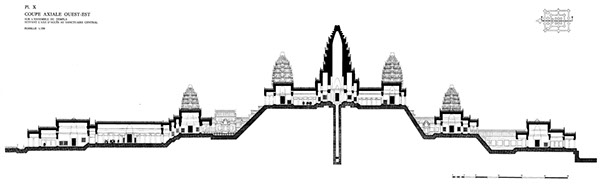 600x187 Angkor Wat Architectural Drawings Orthophotos On Behance