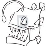 150x150 angler fish drawing angler fish drawing color in your fish and you