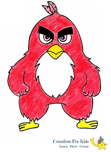 389x532 How To Draw Angry Bird Syep