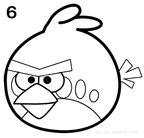 550x528 How To Draw Angry Birds