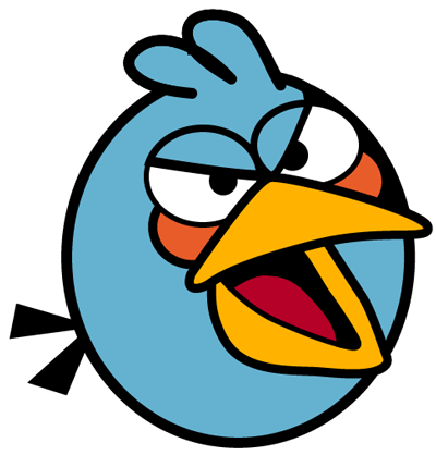 400x418 How To Draw Blue Bird From Angry Birds With Simple Step