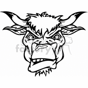 300x300 Angry Bull Head Clipart Royalty Free Clipart