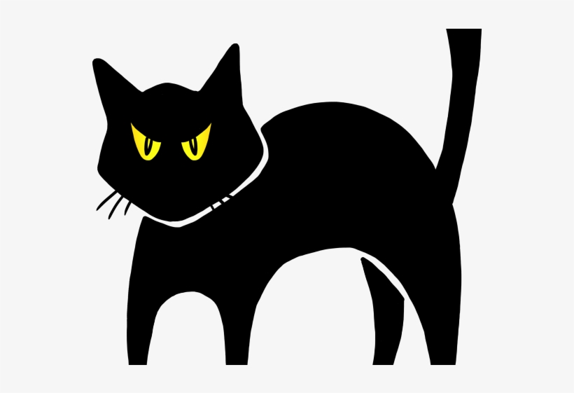 820x561 Black Cat Clipart Angry