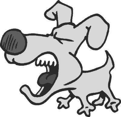 400x386 Bark Clipart Angry Dog