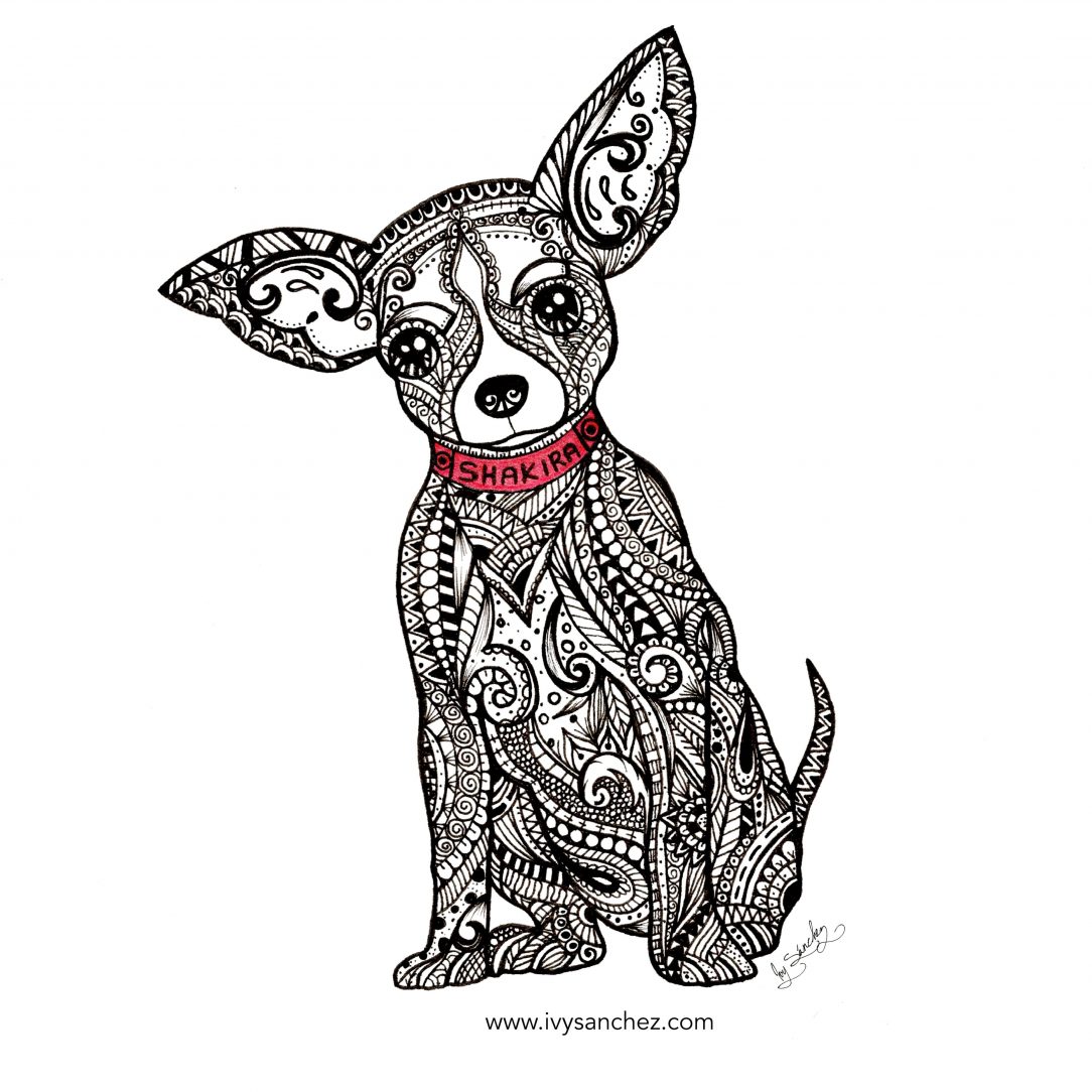 1084x1084 Chihuahua Drawing Easy Angry Realistic In Pencil Puppy Clipart