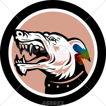 340x340 Stock Illustration Of Old Fashioned Cartoon Drawing Of Angry Dog