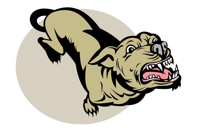 750x500 Angry Dog Barking About To Attack