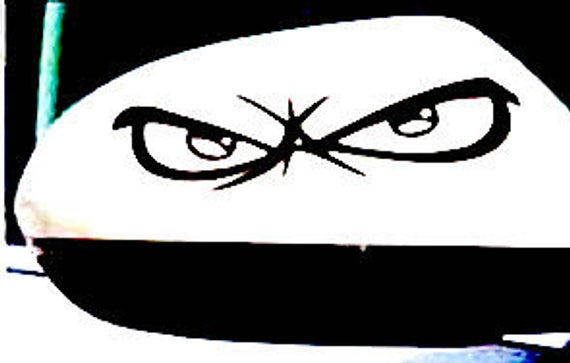570x363 Diy Angry Eyes Vinyl Decal Car Window Car Outside Mirror Etsy
