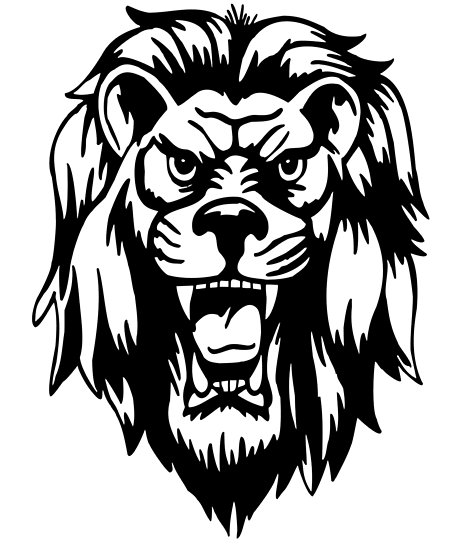 458x550 Angry Lion Tshirt Posters