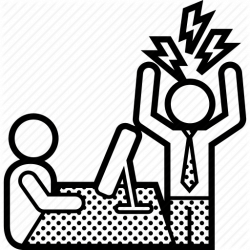 250x250 Boss Drawing Angry, Picture