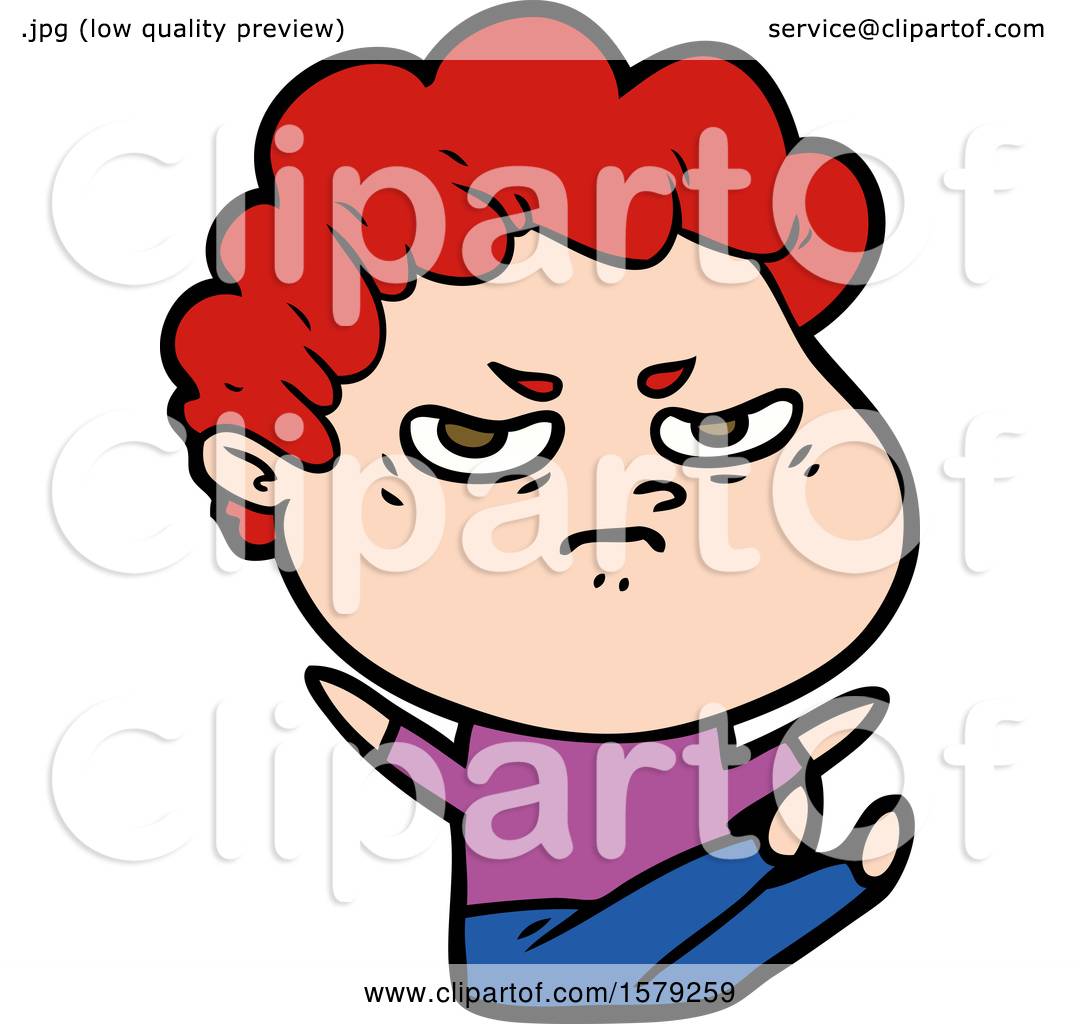 1080x1024 Cartoon Angry Man