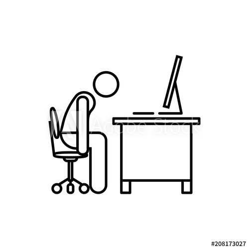 500x500 Cartoon Stick Man Drawing Illustration Of Businessman Or Student