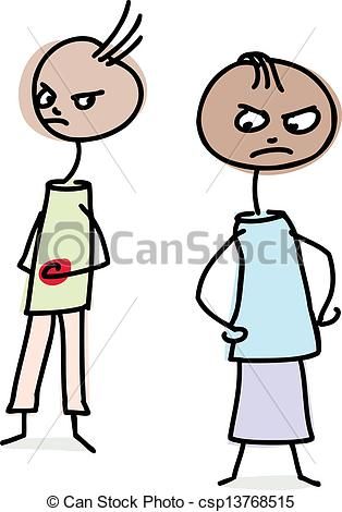 314x470 Vector Clip Art Of Angry People