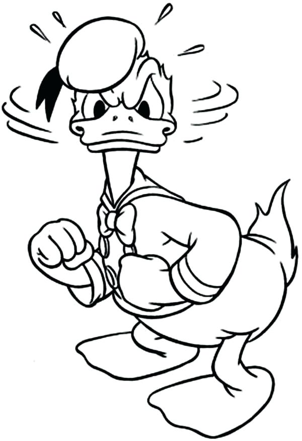 600x875 Donald Duck Coloring Pictures Angry Duck Coloring Pages Donald