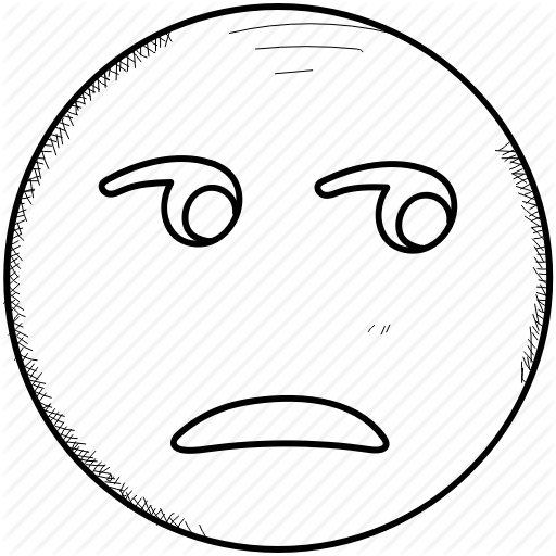 512x512 Smiley Drawing Angry Mouth Expression Frames Illustrations