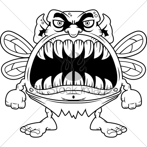 500x500 Angry Cartoon Fairy Gl Stock Images