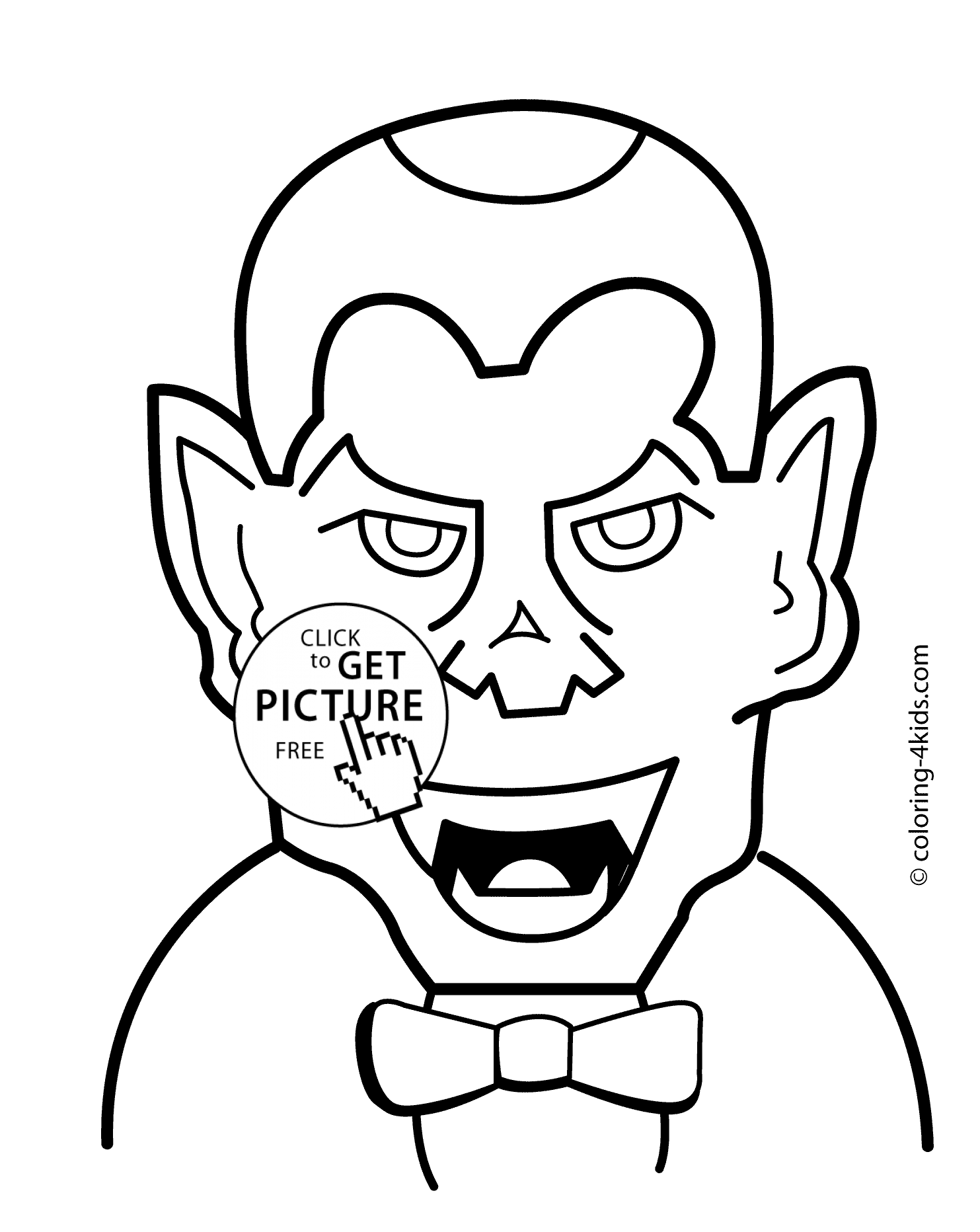 1483x1864 Vampire Man Coloring