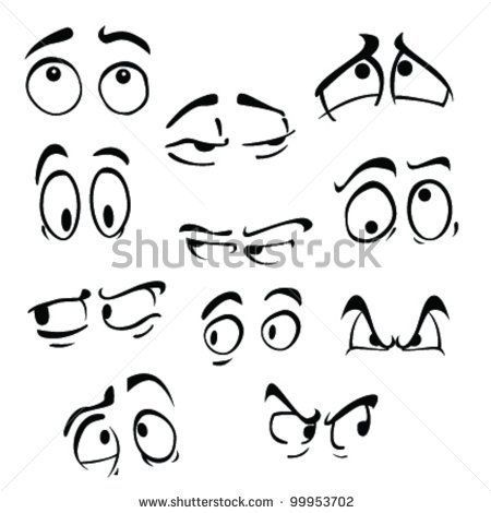 450x470 Angry Eye Drawing