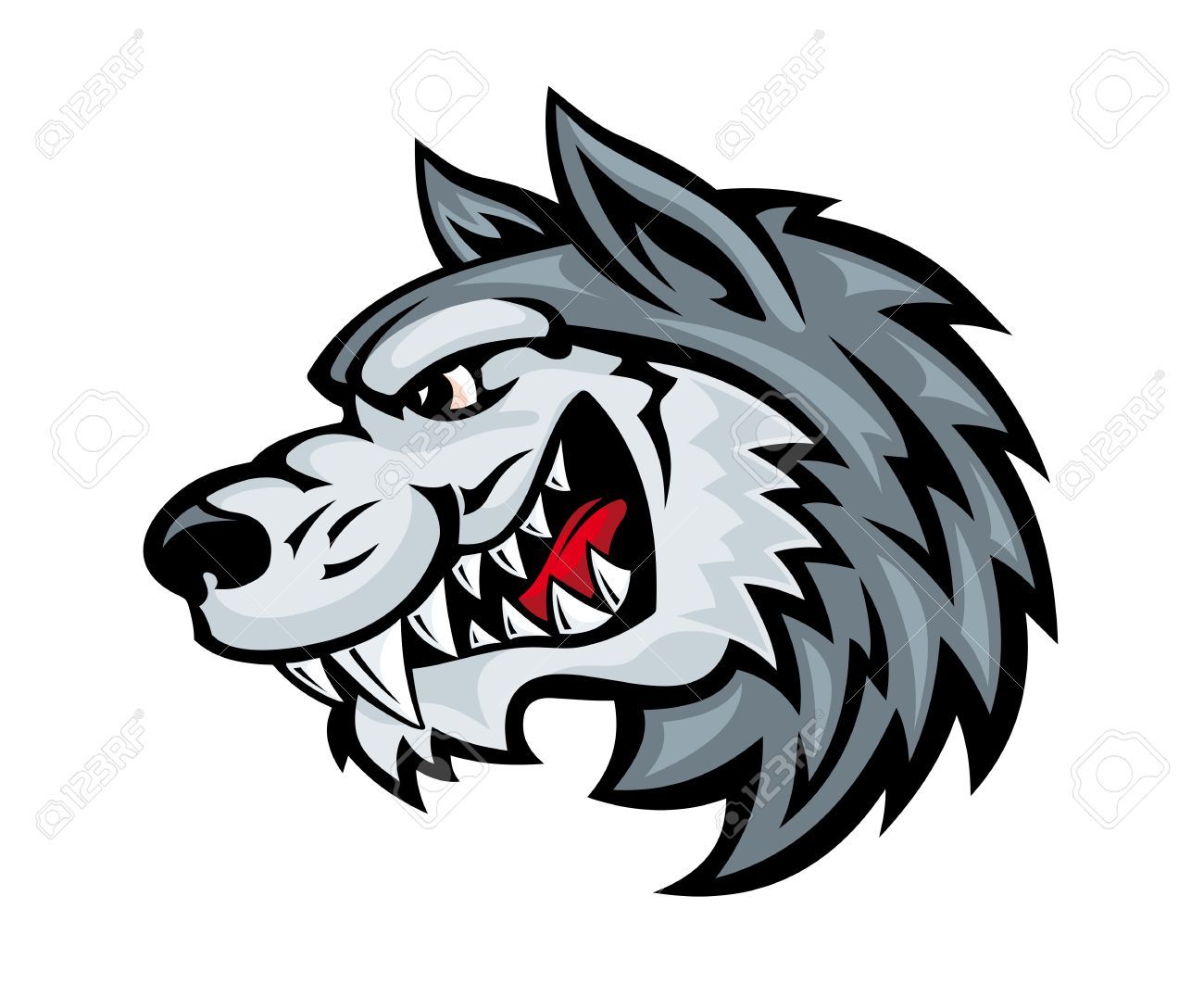 1300x1076 Angry Wolf Clipart Portal