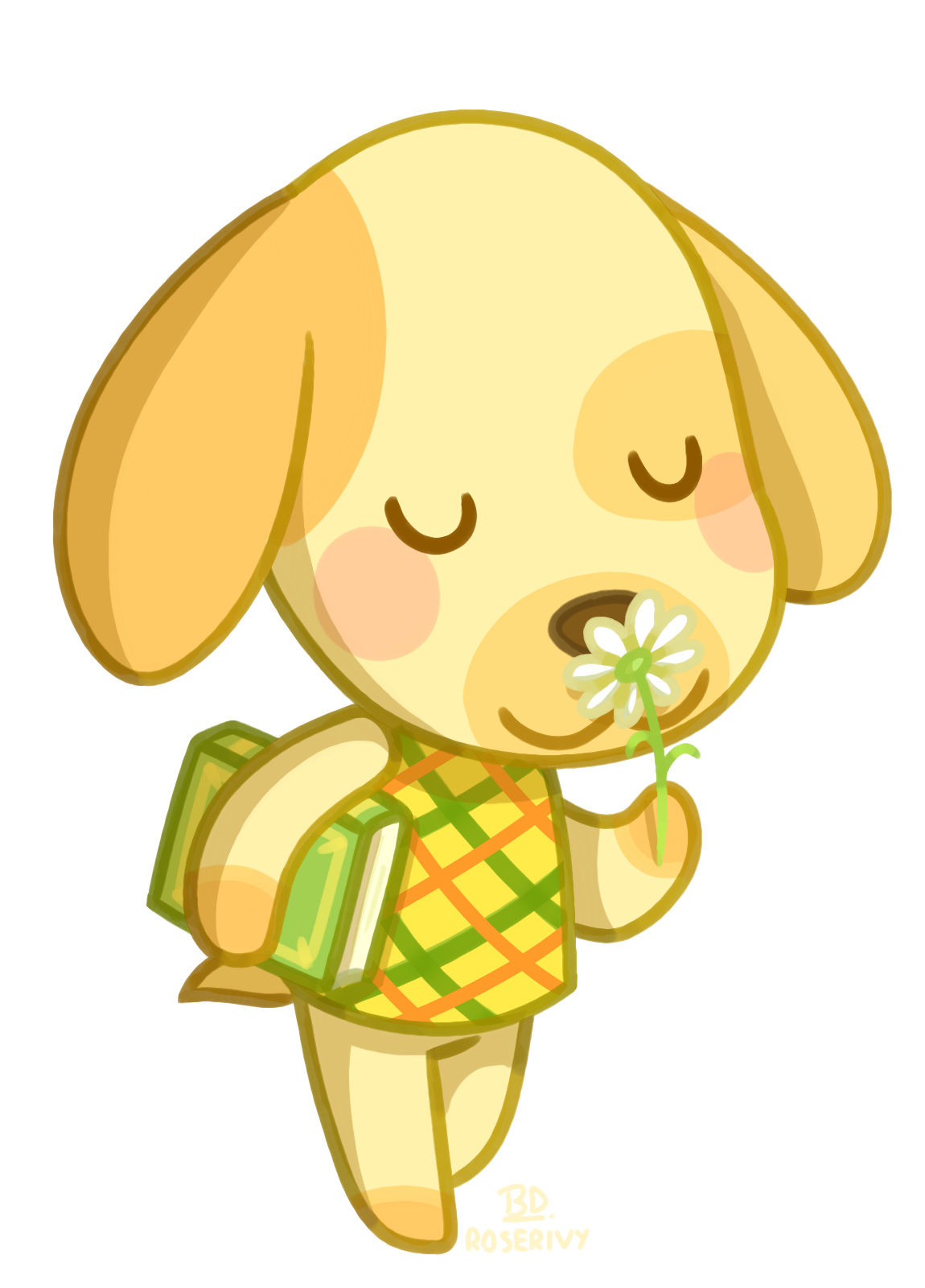 1150x1600 Drawing Of Goldie, Woof! Animalcrossing