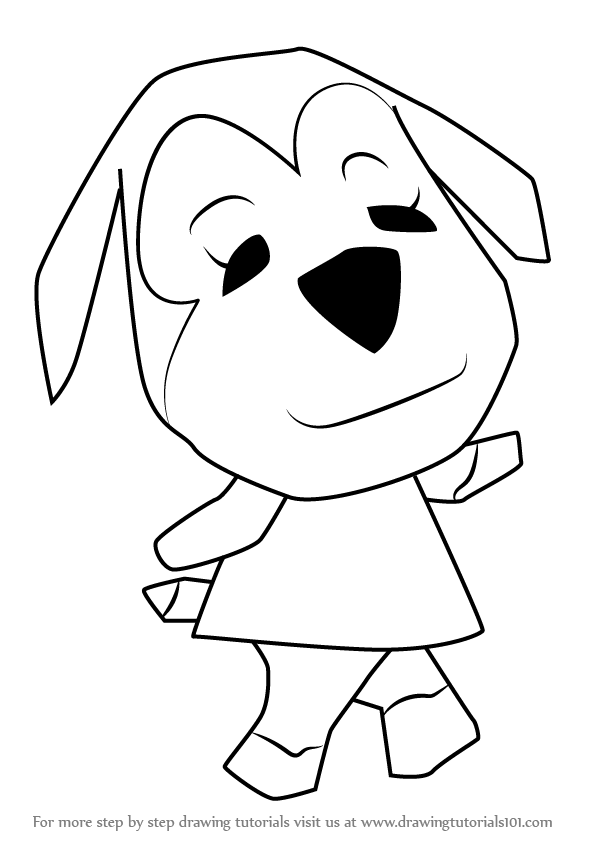 596x843 Learn How To Draw Maddie From Animal Crossing