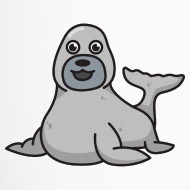 190x190 Seal Comic Gift Idea Funny Cute Kids Animal Draw Travel Mug
