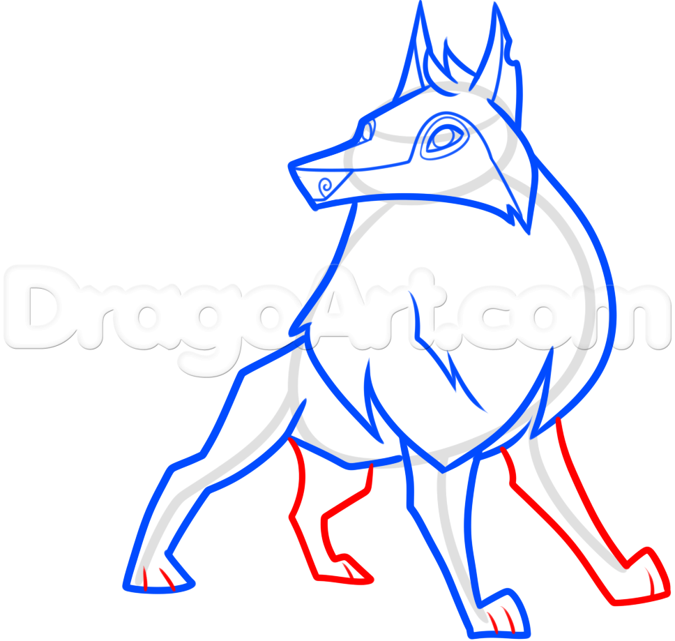 968x919 Step How To Draw An Animal Jam Arctic Wolf