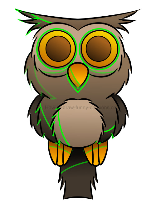 500x667 How To Draw An Owl Clip Art