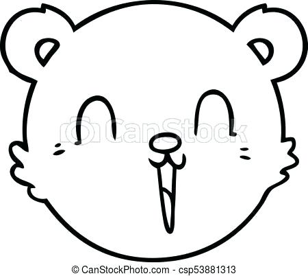 450x402 Bear Face Drawing Cute Cartoon Teddy Bear Face Bear Face Drawing