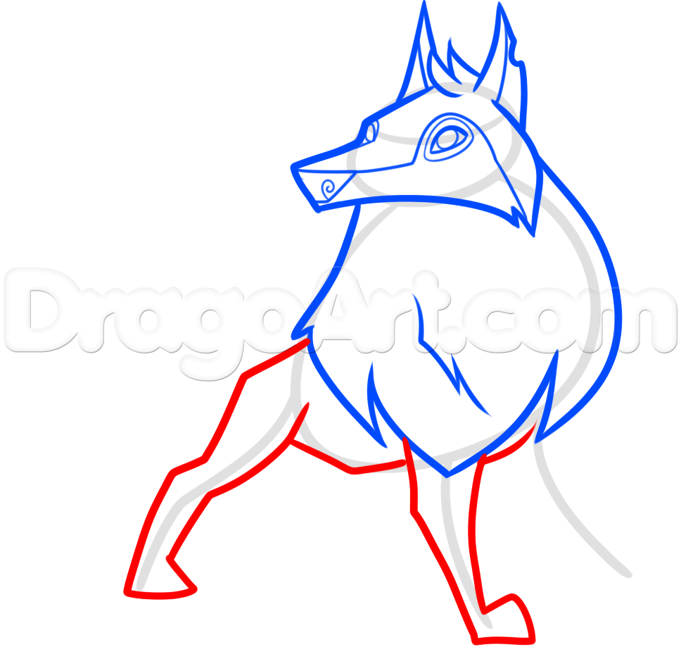 968x919 Draw An Animal Jam Arctic Wolf, Step