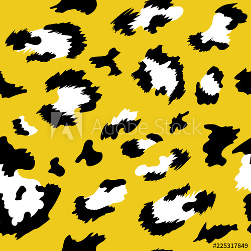 500x500 Leopard Pattern Print Animal Vector Skin Seamless Funny Drawing