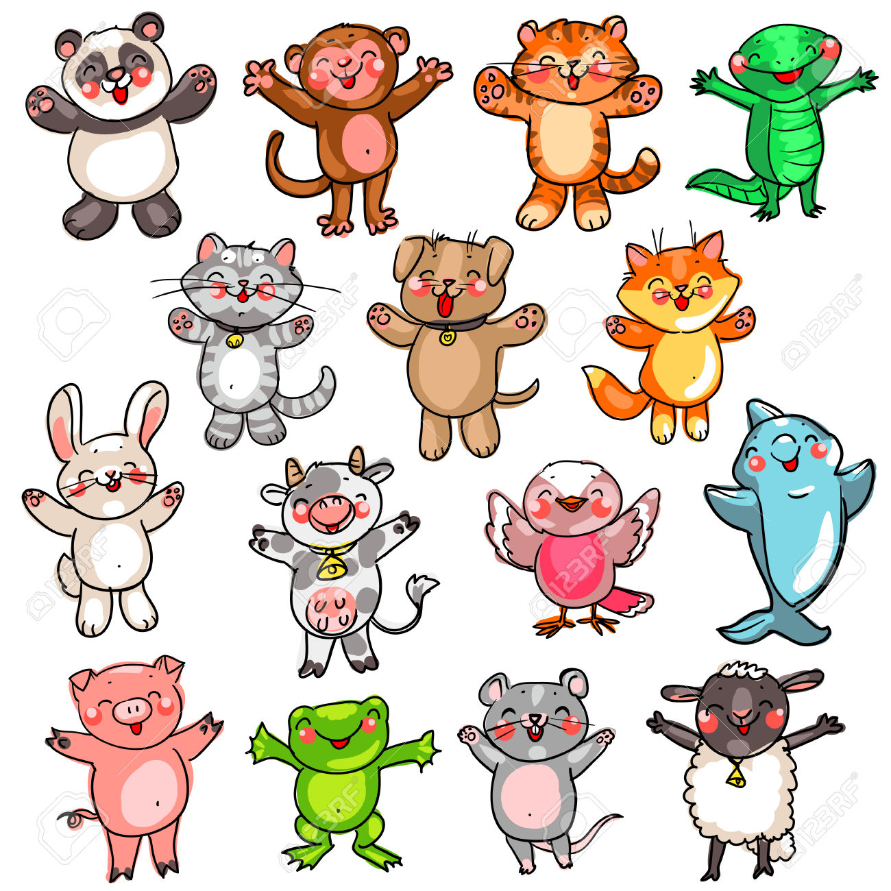 1300x1300 Now Cartoon Drawings Of Baby Animals Draw Animal Drawing