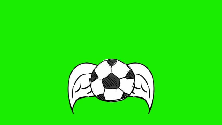 852x480 Football Pencil Drawing Stock Video Footage