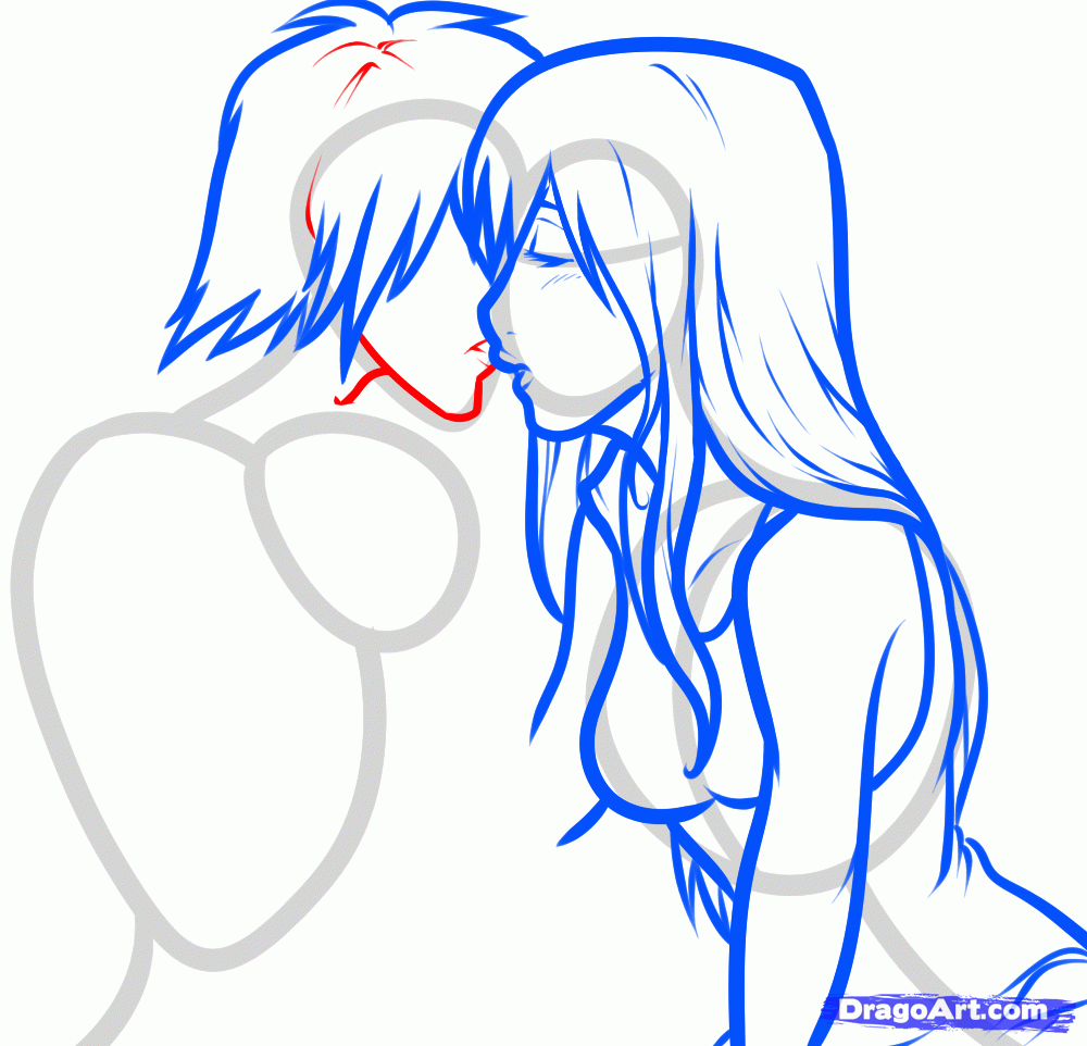 1000x962 How To Draw Anime Couples, Step