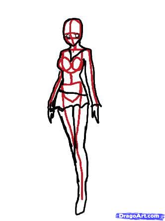 332x445 How To Draw An Anime Angel, Step