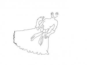 302x227 How To Draw An Anime Angel, Step