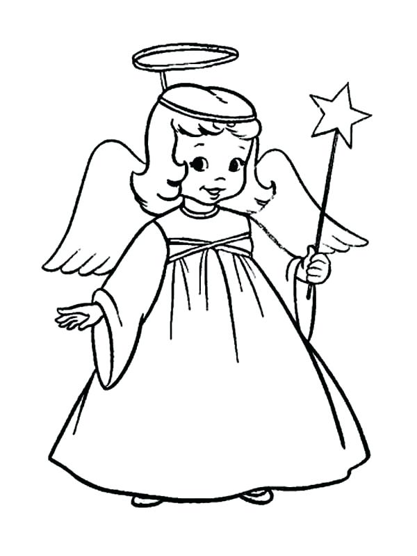 600x799 Angel Drawings For Kids