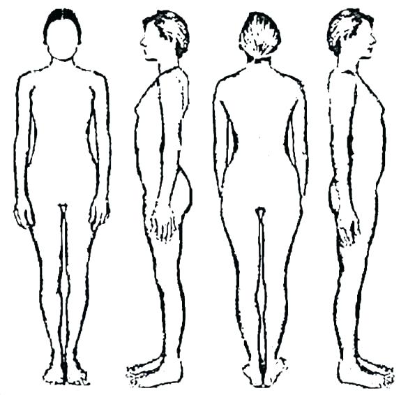 585x566 Templates Human Body Drawing Template