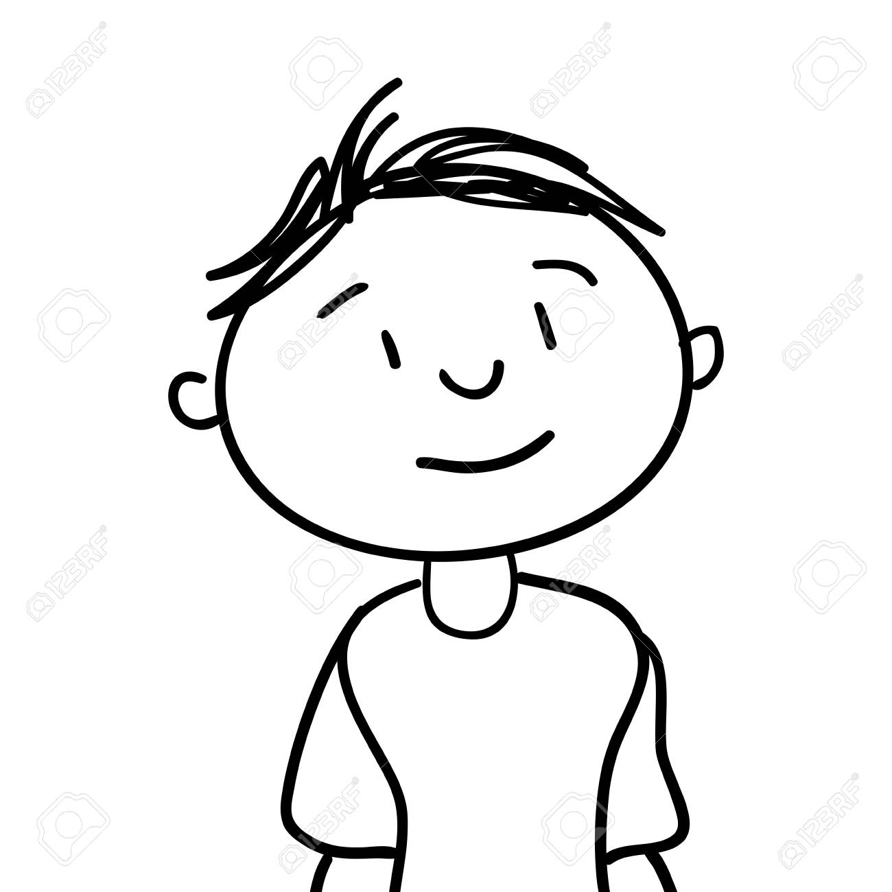 1300x1300 Cute Drawing Boy And Girl Cartoon Baby Hair Korean Tutorial Black