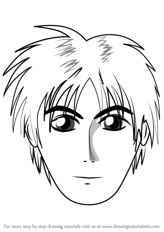 567x800 Learn How To Draw Anime Boy Face