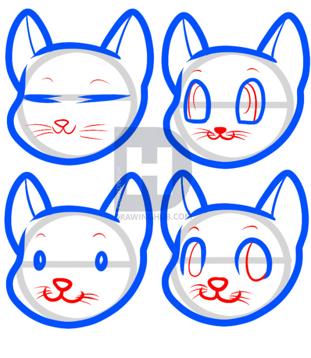 626x720 How To Draw Anime Cats, Anime Cats, Step