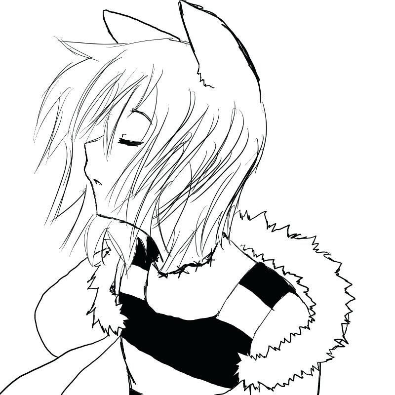 800x800 Cute Anime Cat Girl Drawing Easy