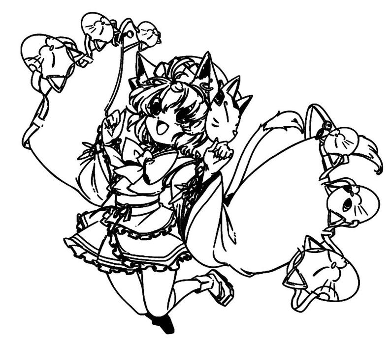 Anime Cat Girl Drawing | Free download on ClipArtMag