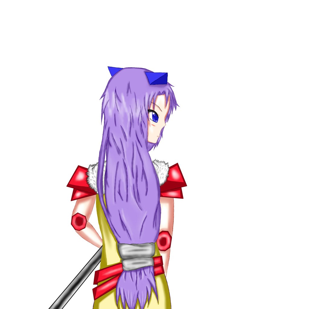 1024x1024 Of Anime Cat Girl Warrior